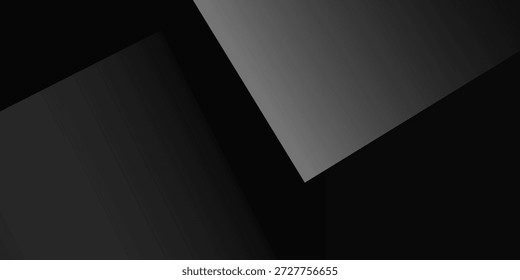 Fundo preto branco cinza escuro prata padrão abstrato. Forma geométrica. Losango de polígono de dobra triangular de linha 3D. Gradiente. Ruído de grãos ásperos. Sombra clara. Matte shimmer. Design. Mínimo.