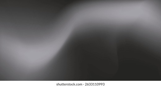 Fondo abstracto plateado gris oscuro blanco negro. Degradado de color. Ola. Grano áspero grano grungy polvo de ruido. Desenfoque brillante mate cepillado.