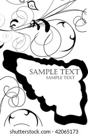 black and white decorative background