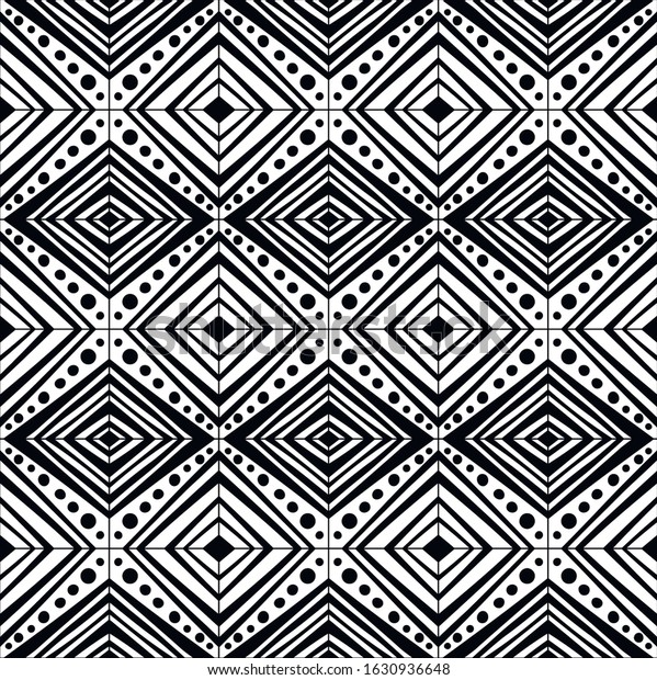 Black White Decorative Background Coloring Book Stock Vector (Royalty ...