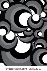 black and white decorative circle