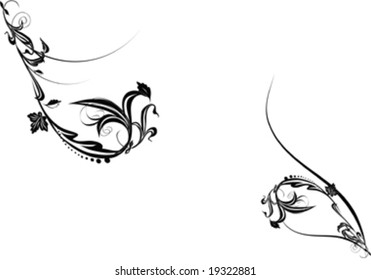 black and white decorative design