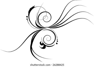 black and white decorative design