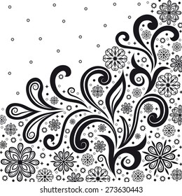 Black and white decorative element