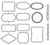 Black and white decorative frames