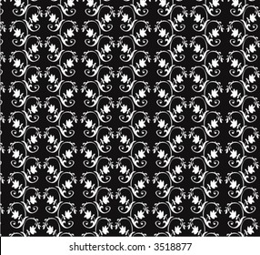 black and white decorative pattern. vector illustration