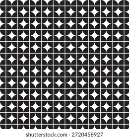 Schwarz-weiß dekorative Fliesen Boden Textur Muster