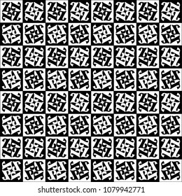 Black and white decorative wallpaper background pattern