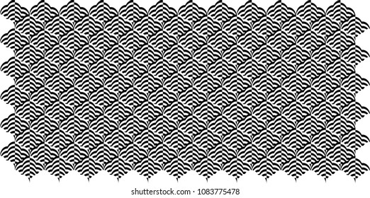 Black and white decorative wallpaper background pattern