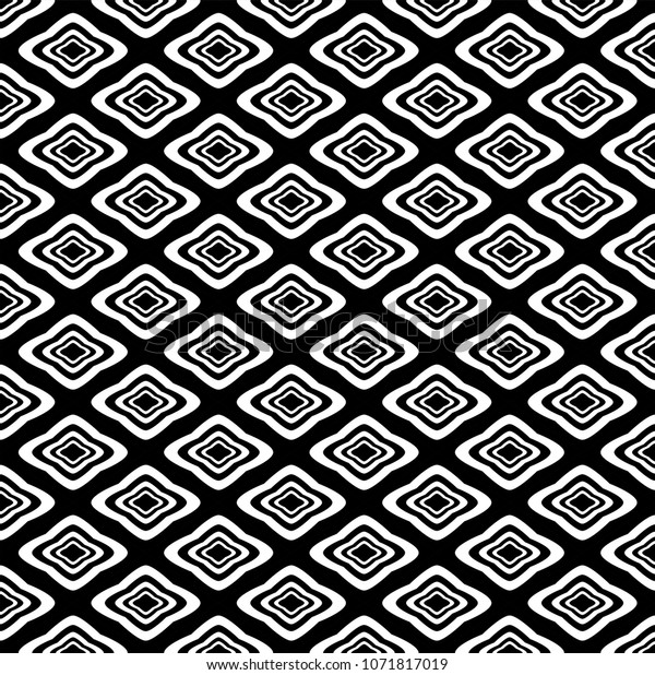 Black White Decorative Wallpaper Background Pattern Stock Vector