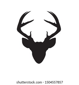 Black and White Deer Icon and Logo