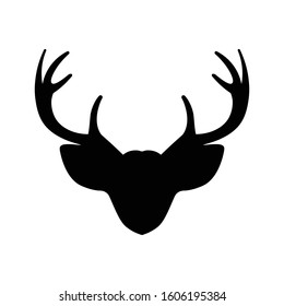 Black and White Deer Icon and Logo