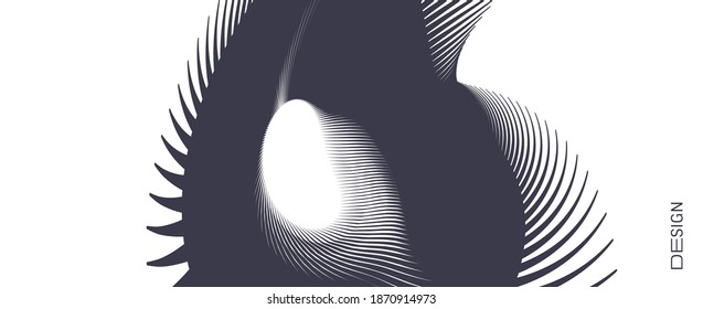 Black and white design. Cover design template. Abstract background. Design for banner, flyer, poster, cover or brochure. Vector illustration.