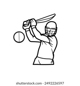 Diseño en blanco y negro para el cricket 