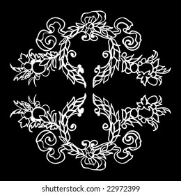 black and white design element