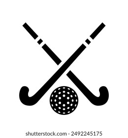 Black and white design of hockey sport