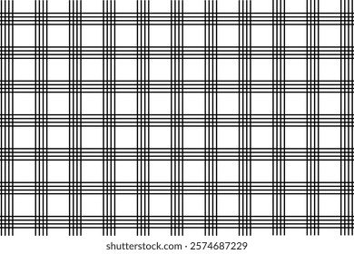 Black and white design of lines and squares
