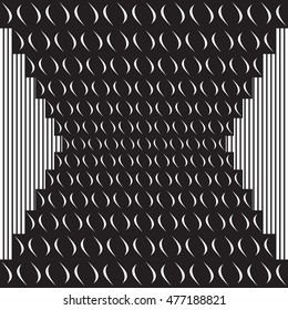 Black and white design. Monochrome graphic backdrop. Diagonal neutral art. Landing strip. Vector illustration.
