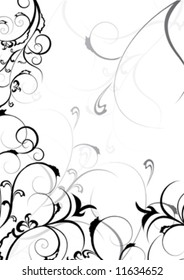 black and white design ornament