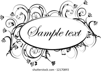 black and white design ornament