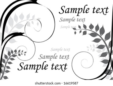 black and white design ornament