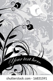 black and white design ornament
