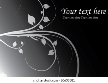 black and white design ornament