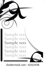 black and white design ornament