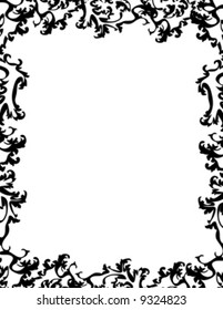 black and white design ornament