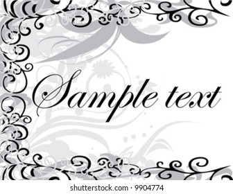 black and white design ornament