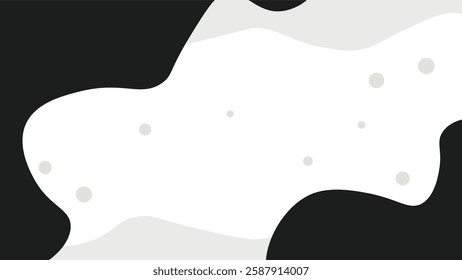 Black and white design. Pattern with optical illusion. Abstract liquid geometrical background.