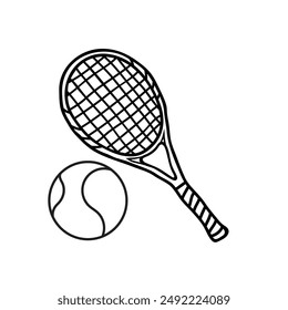 Black and white design for tennis