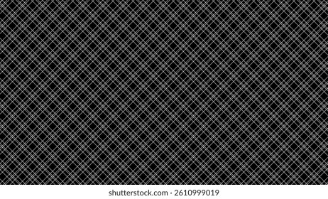 Black and white diagonal background. Plaid checkered seamless pattern.