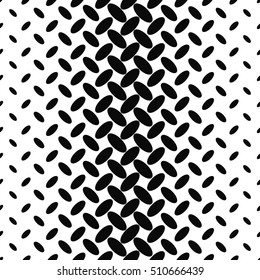 Black and white diagonal ellipse pattern background