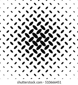 Black and white diagonal ellipse pattern background