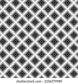 black and white diagonal square or diamond design vector