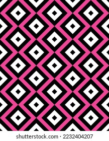 Black and white diagonal square pattern. Black and white stripes pattern on green background. Colorful diagonal wallpaper. Abstract background.