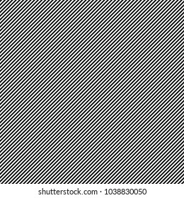 Black and white diagonal stripe seamless pattern background, vector