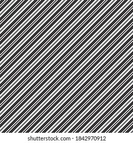 Color negro y blanco diagonal rayado fondo de patrón sin soldadura adecuado para textiles de moda, gráficos
