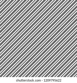 Black white diagonal texture seamles pattern. Vector illustration.