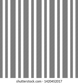 Black white diagonal texture seamles pattern. Vector illustration.