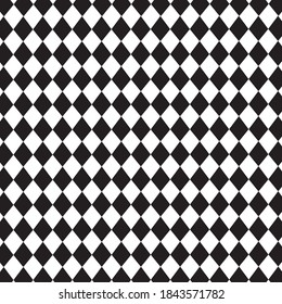 black and white diamond pattern on the background vector, geometric