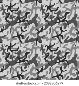 Black and white dirty camouflage modern fashion design.