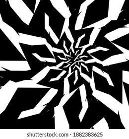 Abstrakter schwarz-weißer Vektorgrafik-Hintergrund.