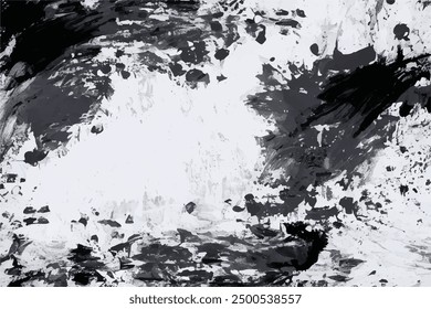 Black And White Distress Background.  Distressed overlay texture. Grunge background. Abstract textured effect. Vector Illustration.