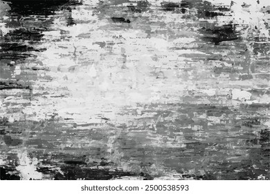 Black And White Distress Background.  Distressed overlay texture. Grunge background. Abstract textured effect. Vector Illustration.