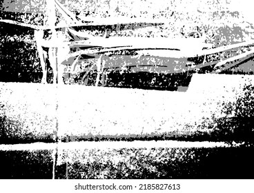 Textura superpuesta en negro y blanco angustiado. Fondo grueso