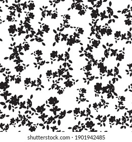 Black and white ditsy. Suitable for fashion, interiors or stationary