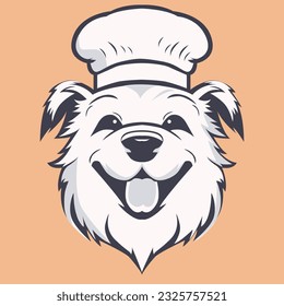 Black In White Dog Chef Logo
Illustration of Dog Chef logo
This logo good for Dog food, animal food, dog lovers cafe or restaurant