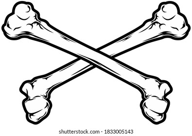 black and white dog pirates vector